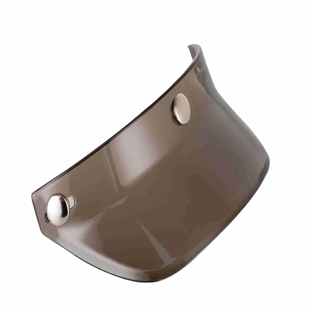 3 Snap Design Motorcycle Helmet Visor Flip Up Style Lightweight Production Helmet Peak Visor Sun Shade Open Face Visor