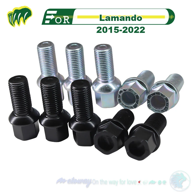 

For Lamando 2016 2017 2018 2019 2020 2021 2015-2022 Tire Screws Wheel Hub Nuts End Nut Wheel Nut Wheel Bolts