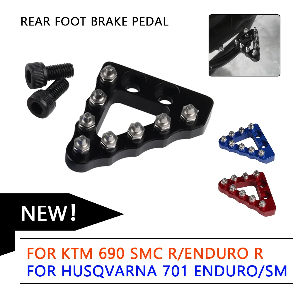 Rear Foot Brake Pedal Step Tip Pegs For Husqvarna 701 SUPERMOTO SM 701SM For KTM 690 ENDURO R SMC 690R 690SMC R 2024 Accessories