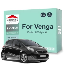 11Pcs Cars Accessories For KIA Venga 2009 2010 2011 2012 2013 2014 2015 2016 2017 2018 2019 Canbus LED Interior Light Bulb Tools