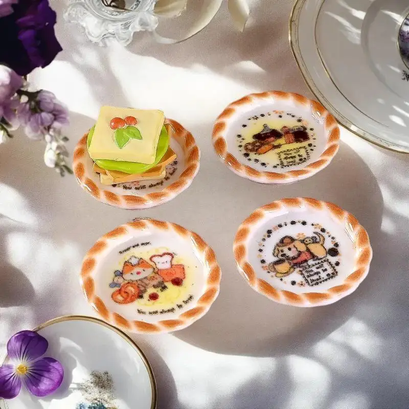 แม่พิมพ์ขนมปังลายลูกสุนัขจิ๋ว 10 ชิ้น ของตกแต่งบ้านตุ๊กตา อุปกรณ์เสริมบ้านตุ๊กตา ของเล่นเด็กเล่นบทบาทสมมติ ของขวัญ DIY