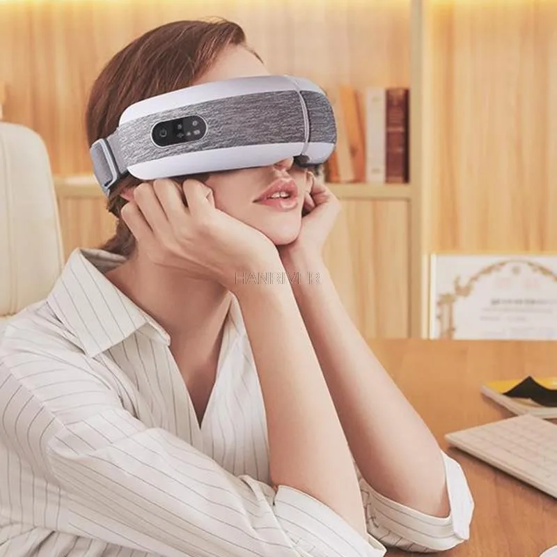 ذكي العين مدلك الساخن ضغط العين Vibromasseur الموسيقى آلة العناية بالعين الوخز بالإبر نقطة تخفيف التعب مدلك