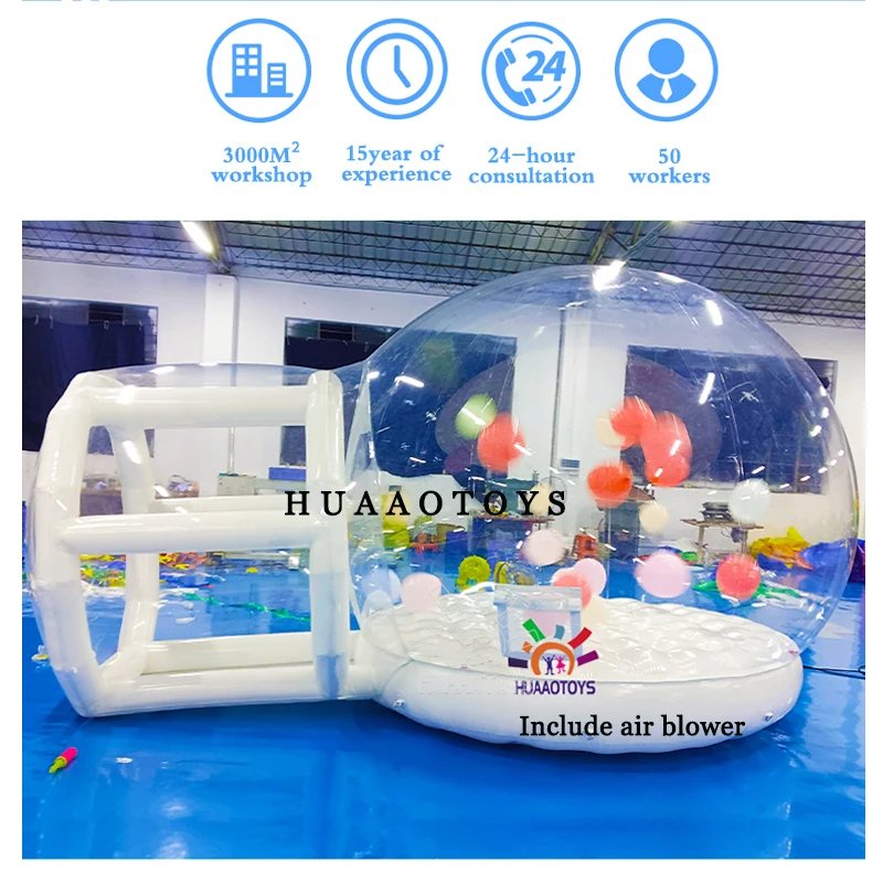 Opblaasbare Ballon Bubble House Iglo Clear Tent Bubble Tent Dome Bounce House Jumper