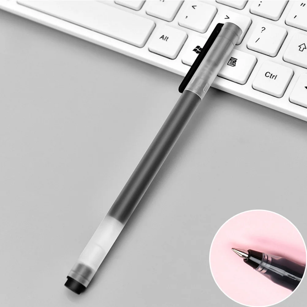 10 Pcs Gel Pen Water-based Signature Carbon School Supplies Students Stationery Ink Pens