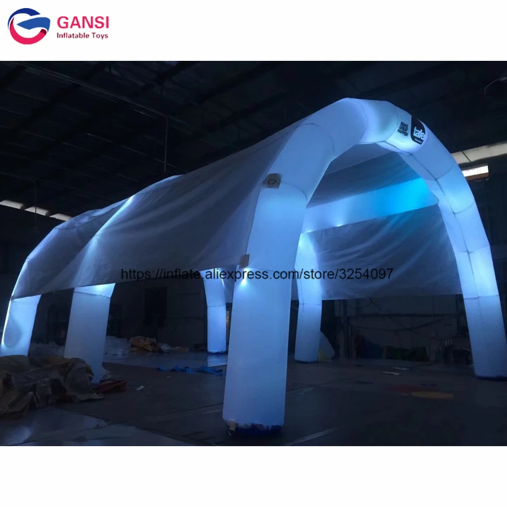 Giant Led Lighting Inflatable Arch Channel Tent Party,Through Tunnel Oxford Fabric Inflatable Marquee Tent For Wedding