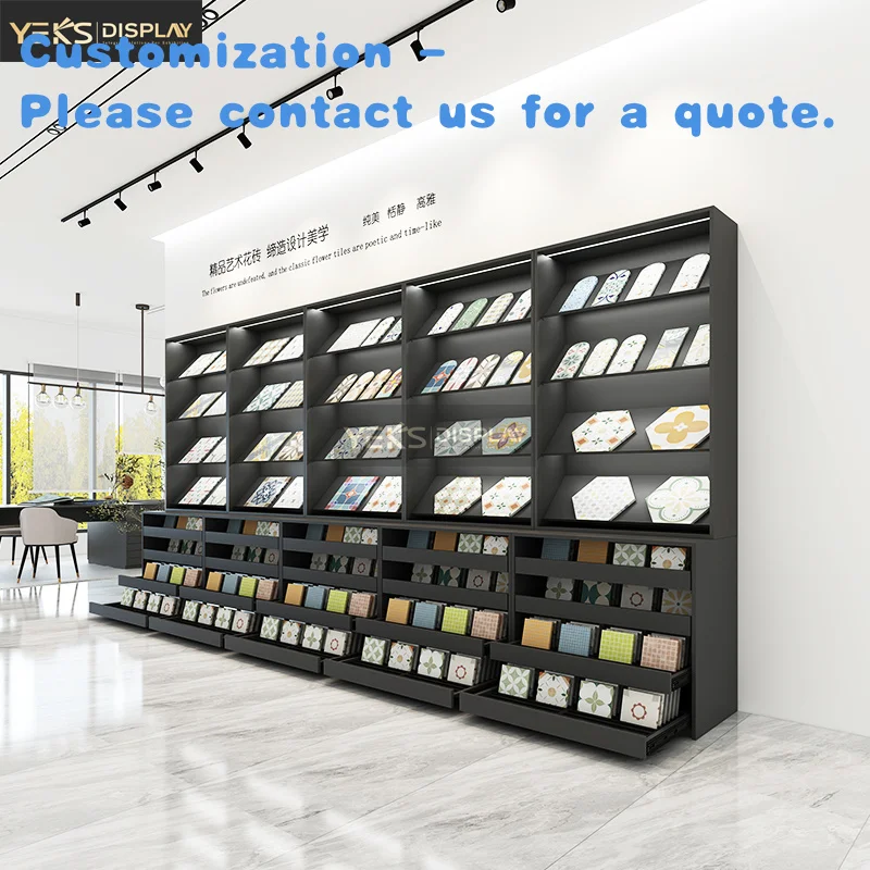 custom.Custom Modern Polished Clothing Store Display Rack Hats Shoes Bags Versatile New Slanted Panel Cabinet System Hanging Gar