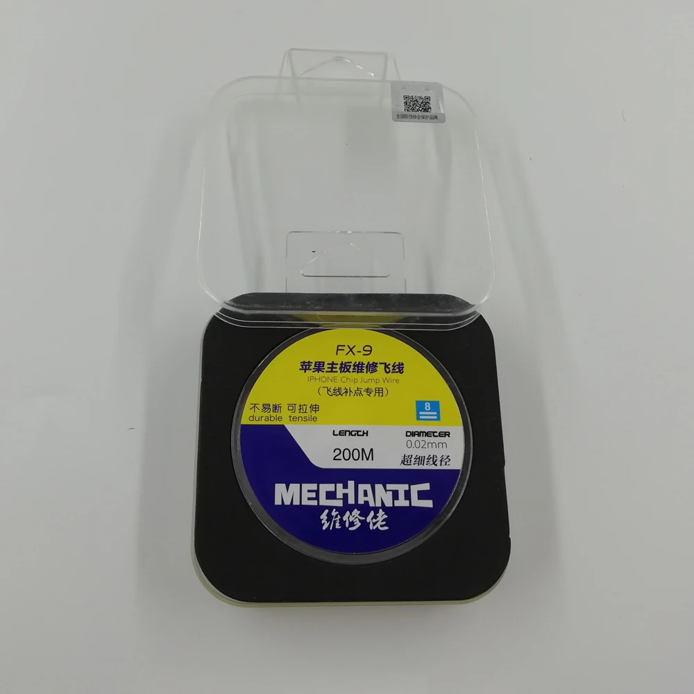 ميكانيكي FX-9 200 متر الهاتف المحمول اللوحة صيانة يطير خط لوحة دارات مطبوعة إصلاح ربط سلك 0.01/0.02 مللي متر سلك نحاسي نقي