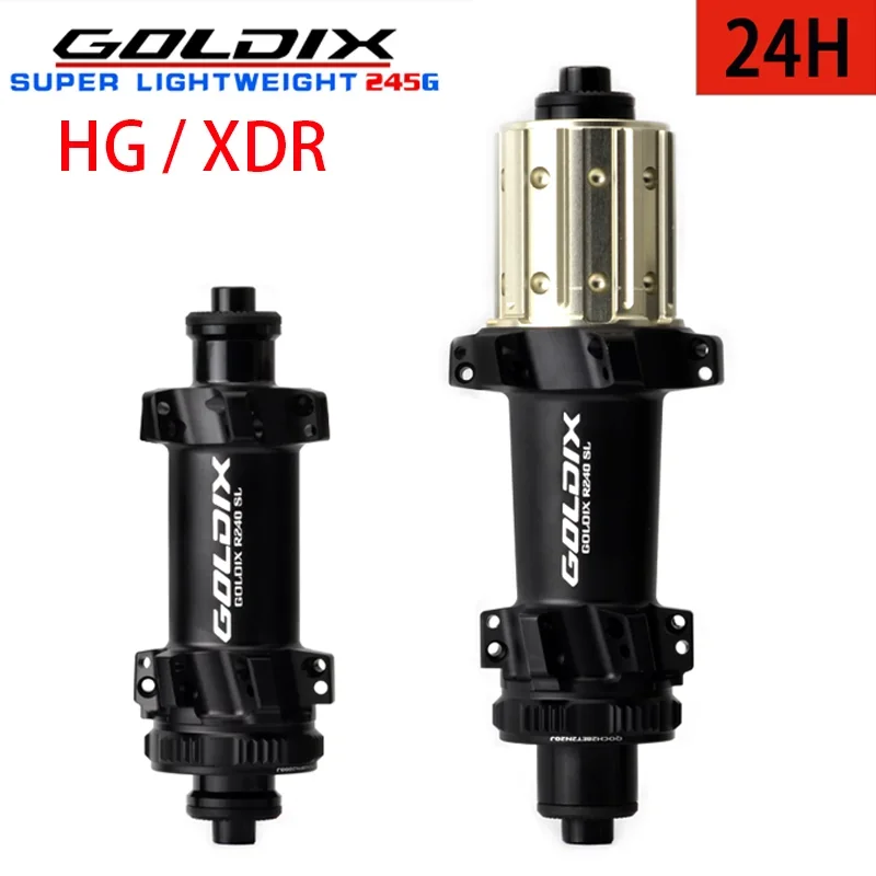 

GOLDIX R240SL Straight Pull Road Bike Hub Front Rear 24H Center Lock Disc Brake new ratchet 36T gravel bike Hub for SHIMANO SRAM