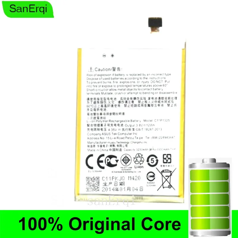 New c11p1325 For Asus ZenFone 6 ZenFone6 A600CG T00G A601CG Battery 3330mAh Lithium Polymer Batteries