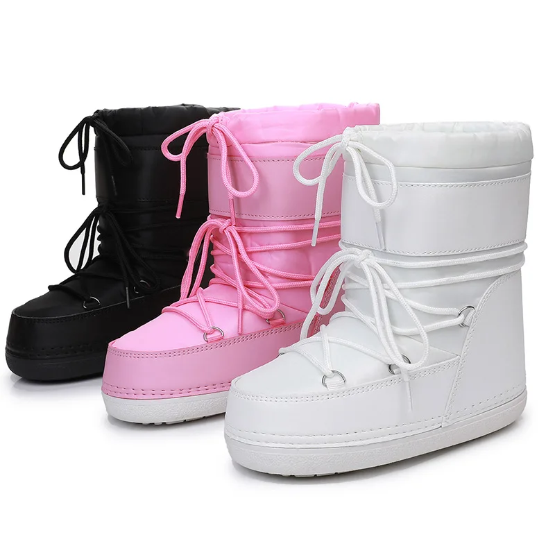 Women's Snow Boots Winter Shoes Anti-skid Kids Girls Space Boots Women Luxury Warm Winter Boots Non-slip Parent Child Boots