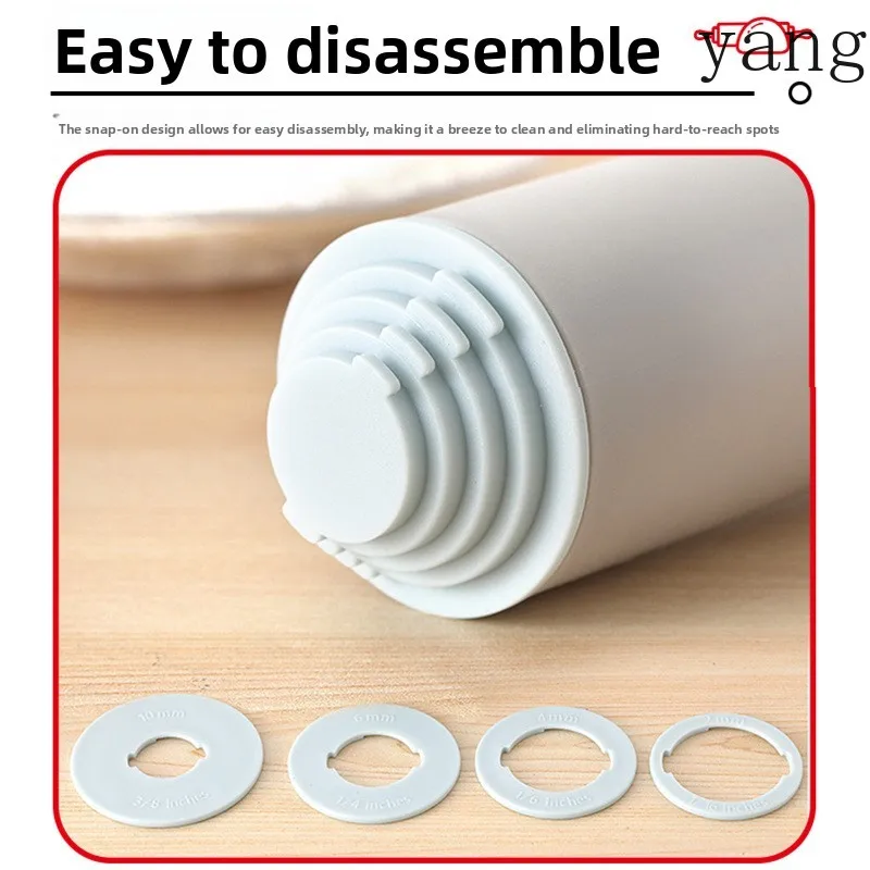 LMM Adjustable Dough Flour Stick, Non-stick Fondant Rolling Noodles Kitchen Tool