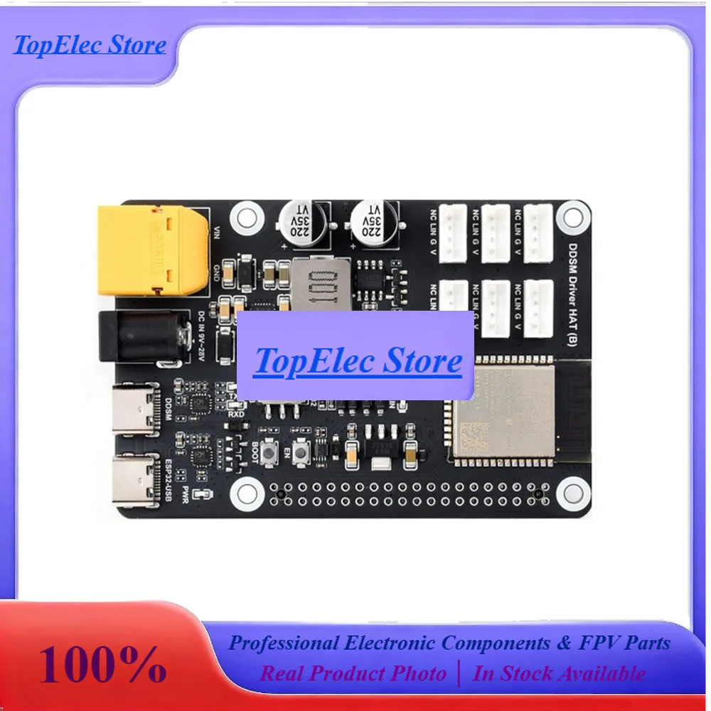 TopESDirect Drive Servo Motor Driver Board (B) Integrates ESP32 And Control Circuit 2.4G WiFi Support Suitable For DDSM400 Hub M
