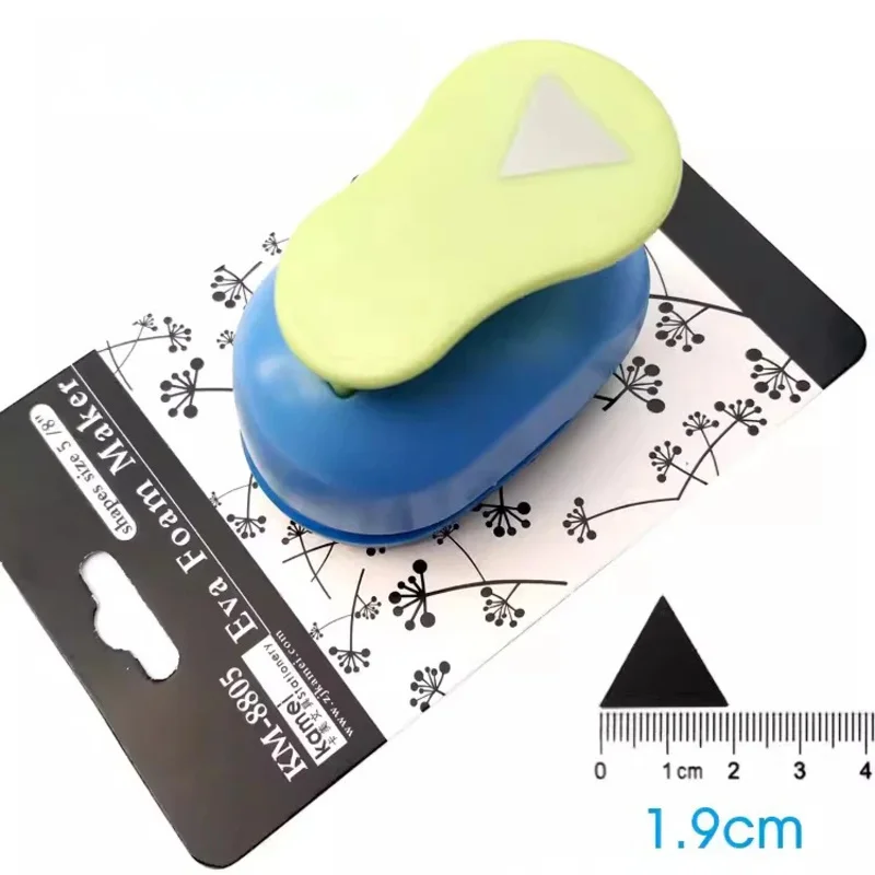 Square Triangle Geometry Craft Hole Punch Set Children Manual DIY Hole Punches Scrapbook DIY Paper Cutter