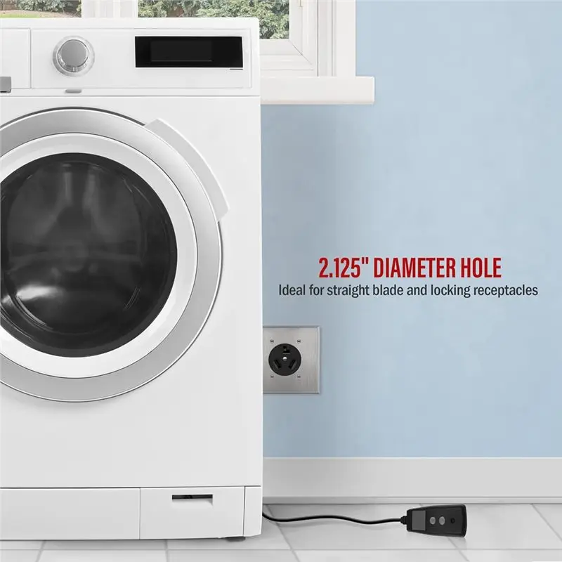 Feb.Single Hole Receptacle Outlet Metal Wall Plate Stainless Steel Single Hole Outlet Cover