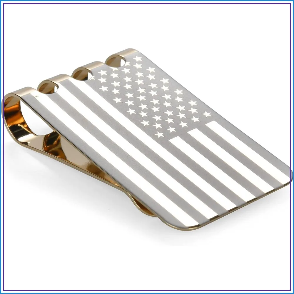 

Spring Steel Money Clip, Large Capacity Cash Clip, Minimalist Front Pocket Wallet