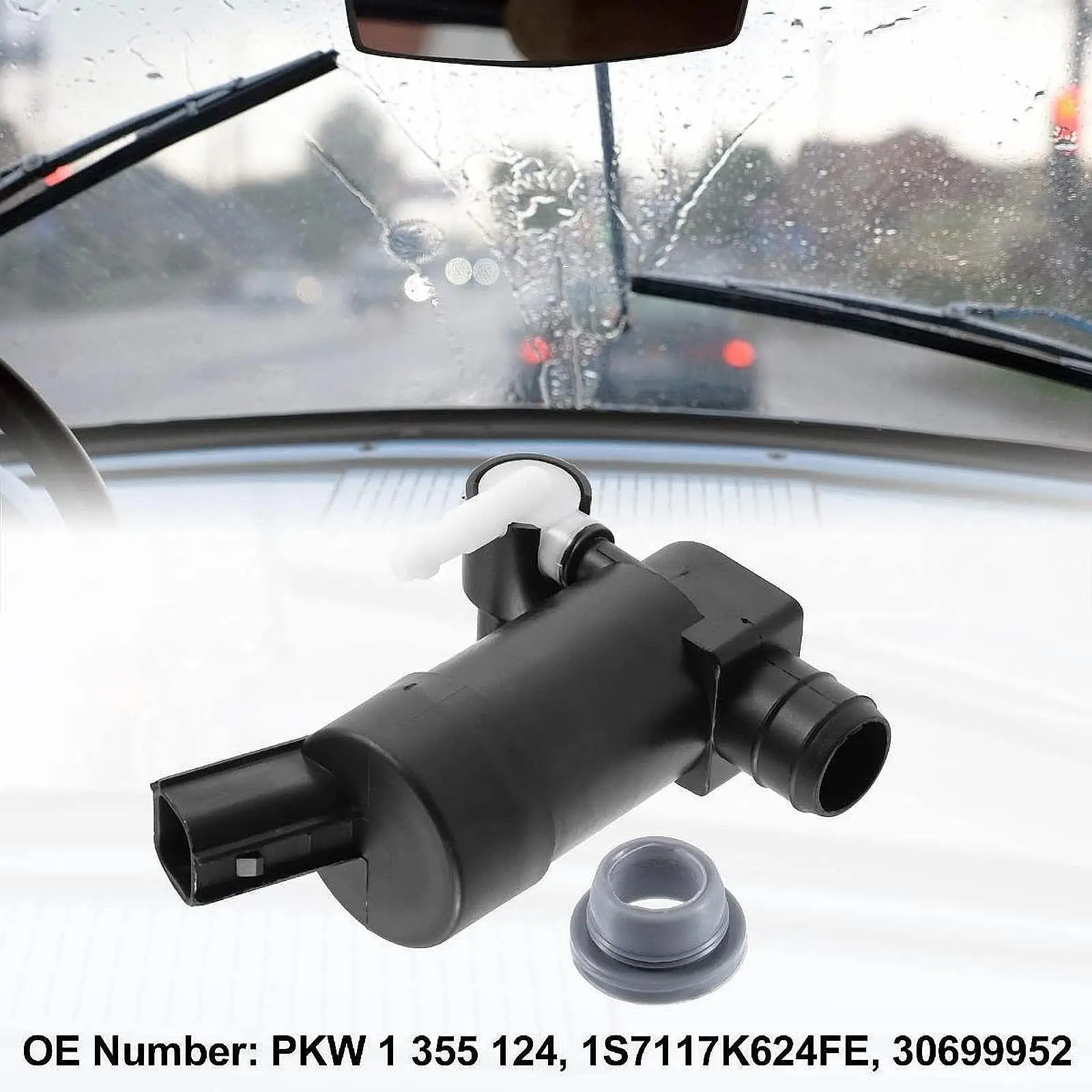 

Насос омывателя лобового стекла 1S7117K624FE Практичная замена для Ford Kuga