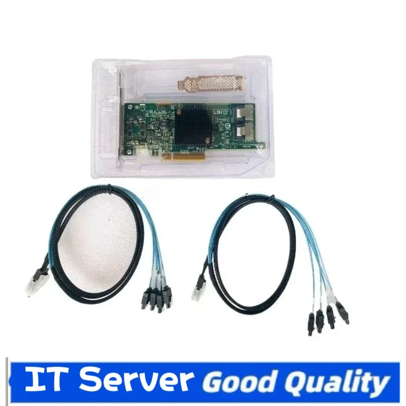 LSI 9207-8i RAID Controller Card 6Gbs SAS HBA P20 IT Mode For ZFS FreeNAS unRAID RAID Expander Card + 2* 8087 SATA Cable