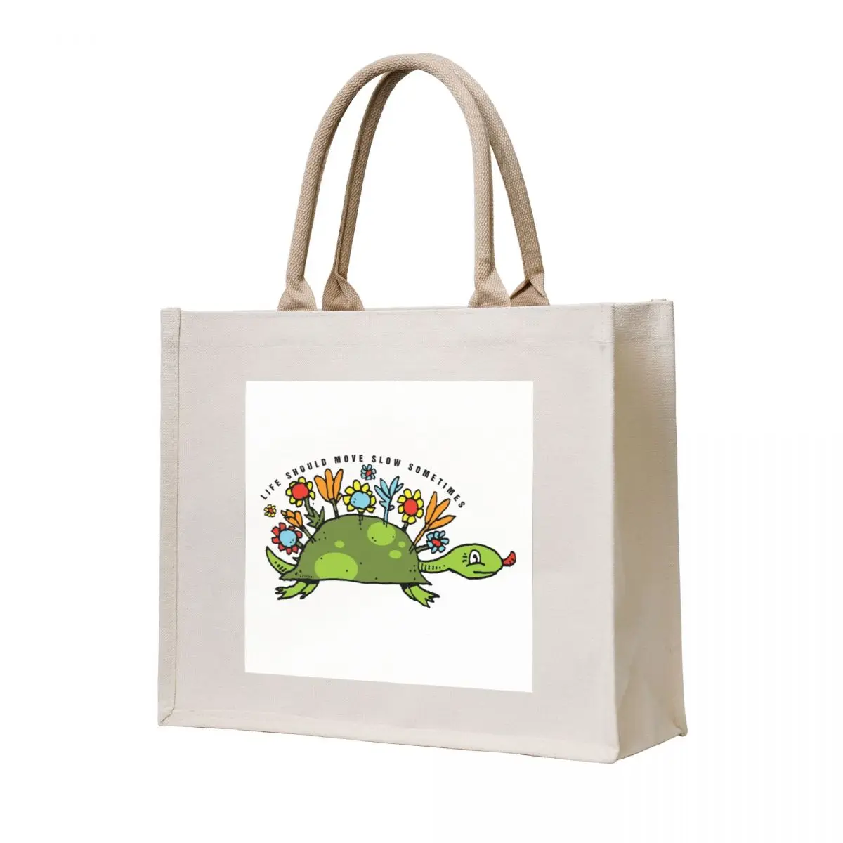 

Life should move slow sometimes Tote Bag shopping bag Fabric bag reusable shopping women