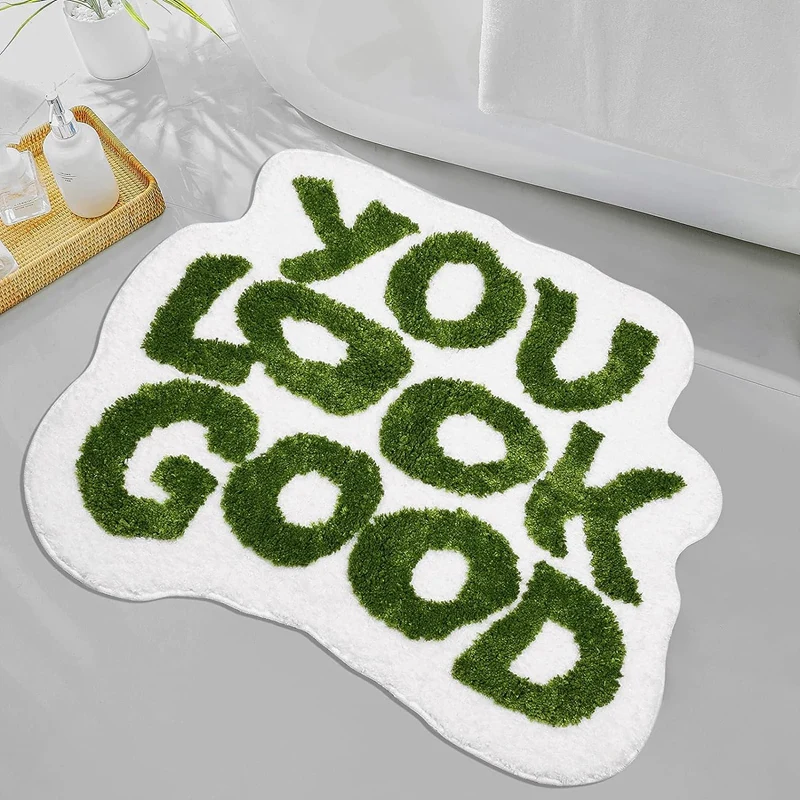 Bath Mat You Look Good Bath Mat Bathroom Rugs Bathroom Rug Funny Bathroom Mat Cute Bath Mat Cool Rugs