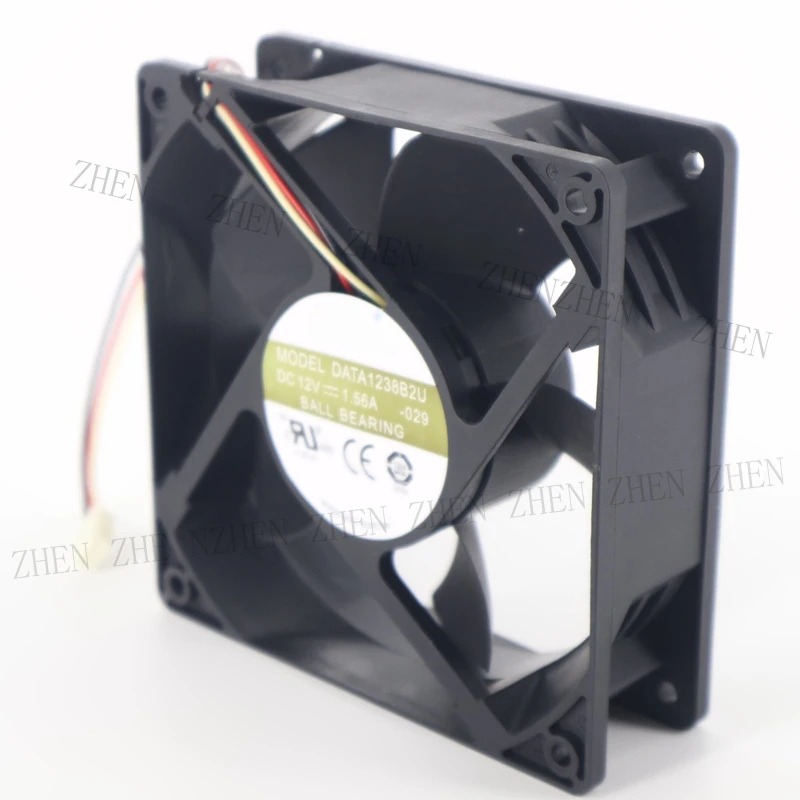 S New for AVC DATA1238B2U DC12V 1.56A 3-Wire Dual Ball Cooling Fan#QW