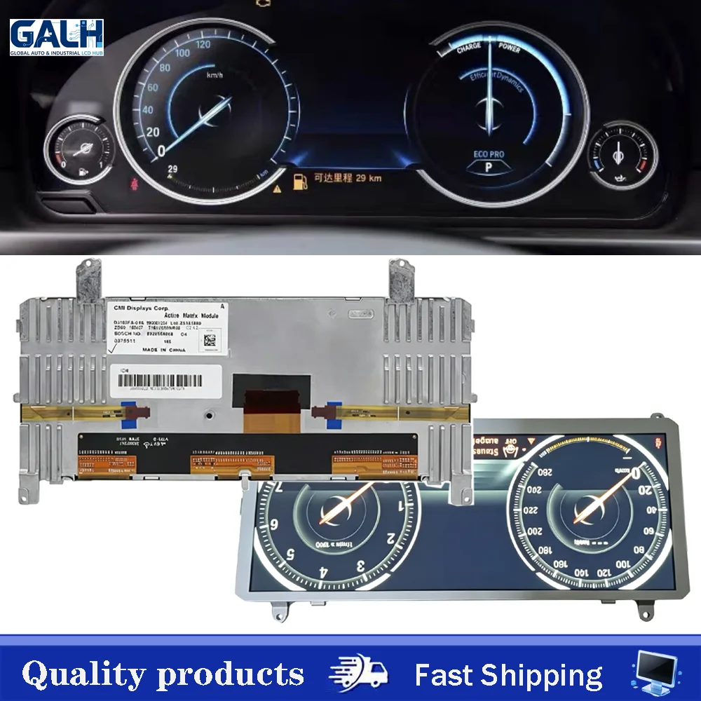 Original DJ103FA-01A 10.3 Inch LCD Display Screen For BMW F10 F07 F06 F11 F01 F12 6WB Instrument Cluster Screen 9363263