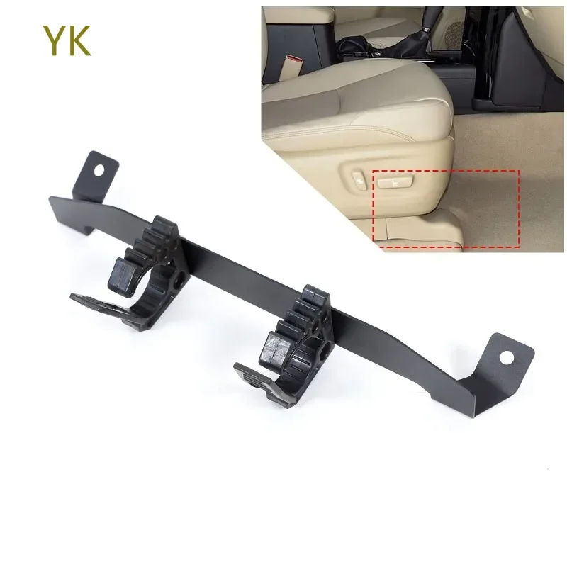 

For Toyota Land Cruiser Prado 150 2010-17 Aluminum Alloy Black Car Under Seat Flashlight Holder Bracket Interior Car Accessories
