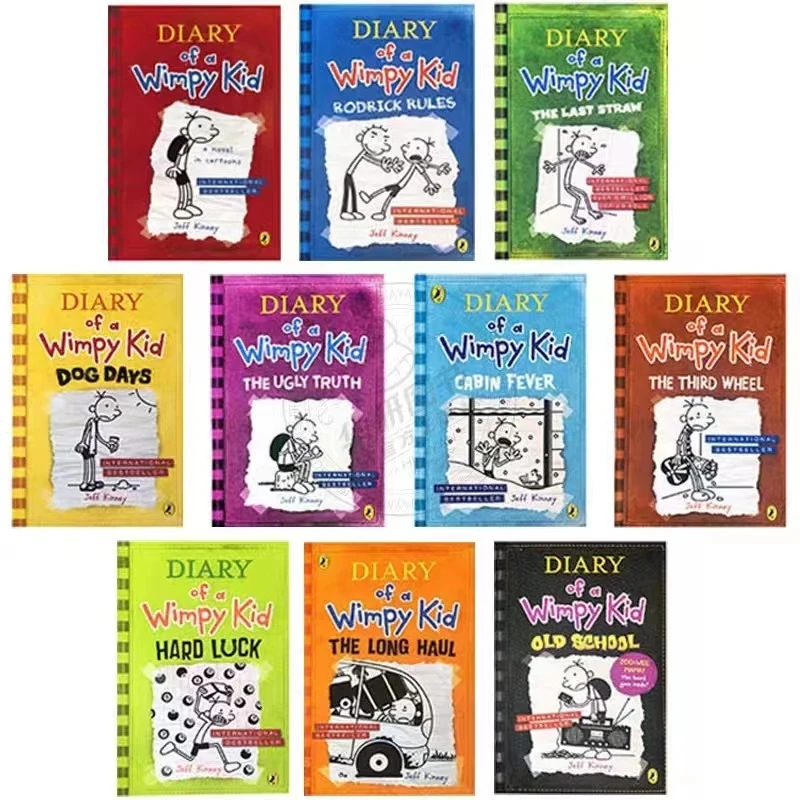 Randomly select one book Diary of Wimpy Kid English Book Diary of Wimpy Kid Boxed Children's Fiction Books