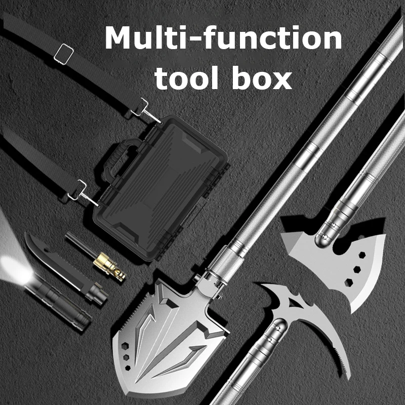 Outdoor Multifunctional Folding Shovel Infantry Tactical Spade Survival Camping Shovel