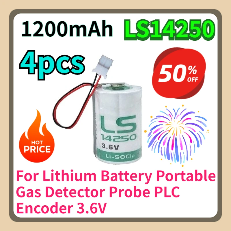 

Для литиевой батареи LS14250 портативный детектор газа зонд PLC энкодер 3,6 В 4 шт.