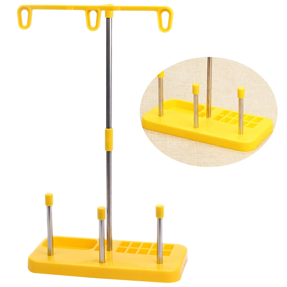 

Sewing Machine Thread Stand Plastic 3 Spools Holder Durable Stable Household Thread Holder for Embroidery Quilting Sewing