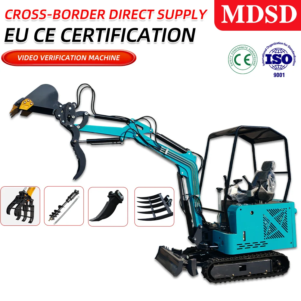 Excavator Mini Crawler 1500kg, Mini Bagger Hidrolik Diesel Mesin Euro 5, 1,5 Ton 2 Ton, Grosir Murah, Custom