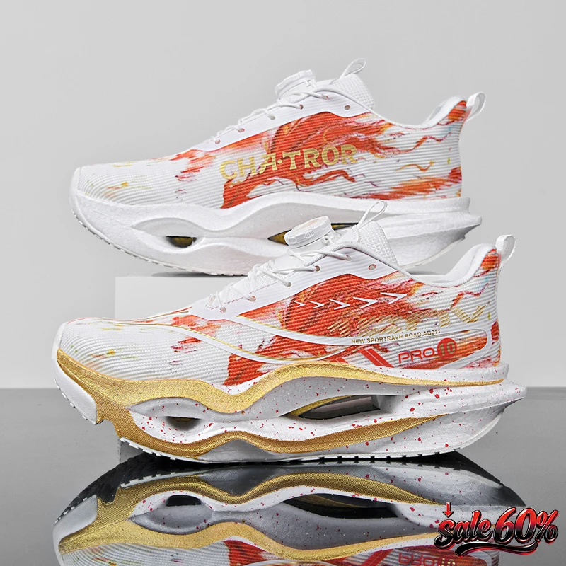 

2026 Air Cushion Jogging Shoes Running Shoes Carbon Board Marathon Men Sports Breathable Lightweight Women's Nonskid Sneakers