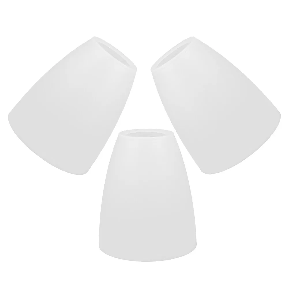 

Набор из 3 пластиковых плафонов белого цвета, 40 мм, с плоским верхом, для настенных, настольных и потолочных светильников, легко устанавливаемые, сменные.