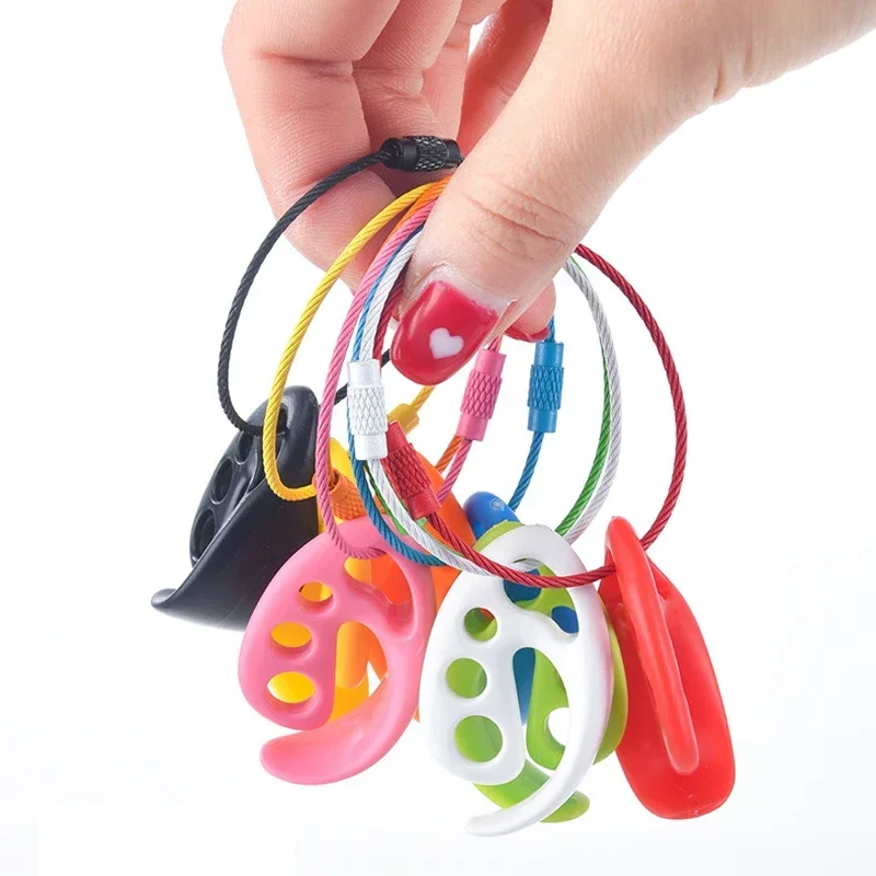 5pcs Portable Clasp Clip Clamp Hook for Outdoor Ultimate Flying Disc Plastic Discs