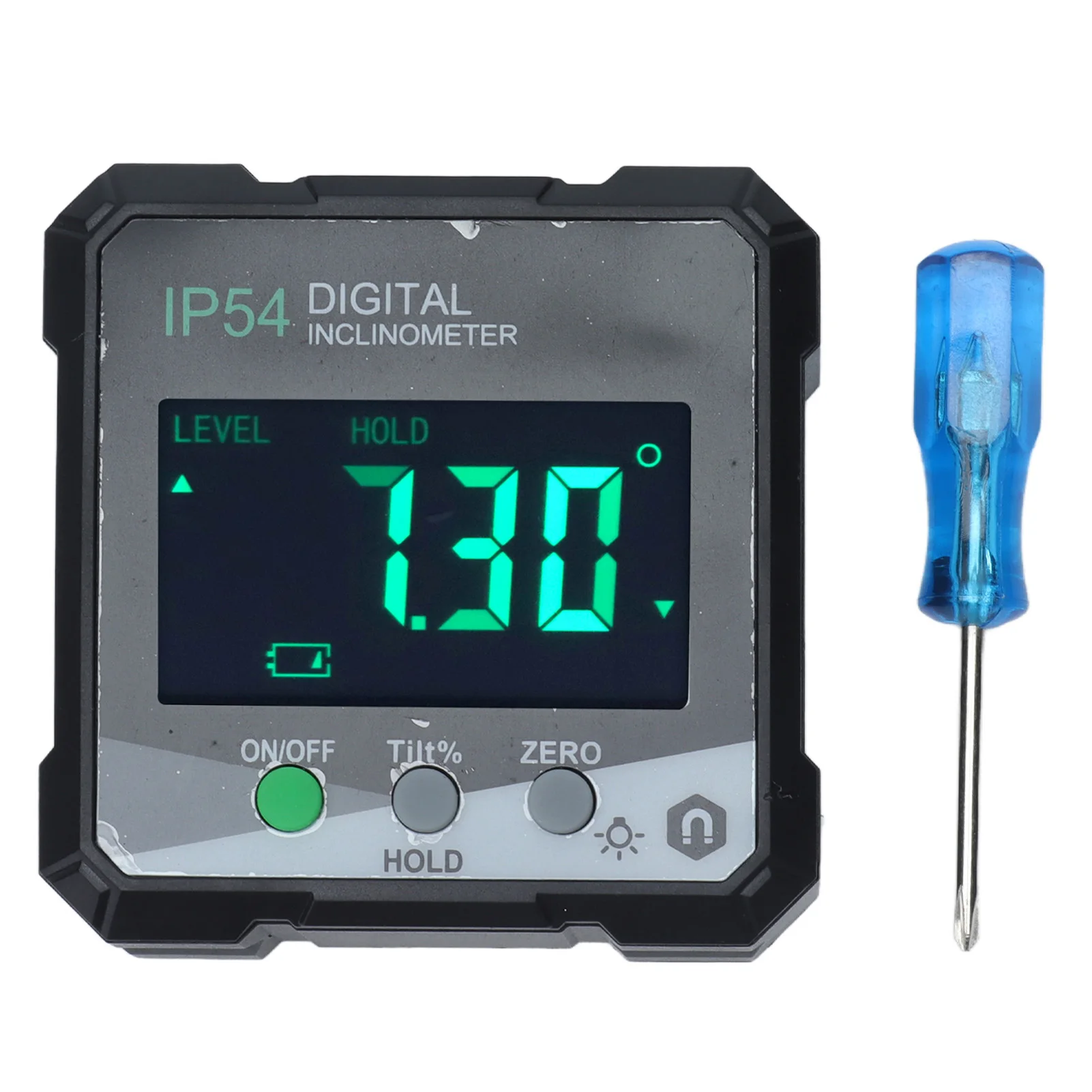 Magnetic Digital Protractor 4x90° IP54 LCD Bevel Gauge Inclinometer Electronic Angle Meter Magnetic Digital Protractor