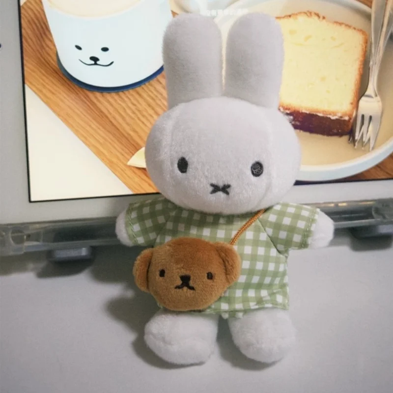 Genuine Vipo Miffy Plush Doll Charm Cute Rabbit Keychain Cute Bag Pendant Chibi Mel Boris Hanging Ornament Collectible Toy Gift