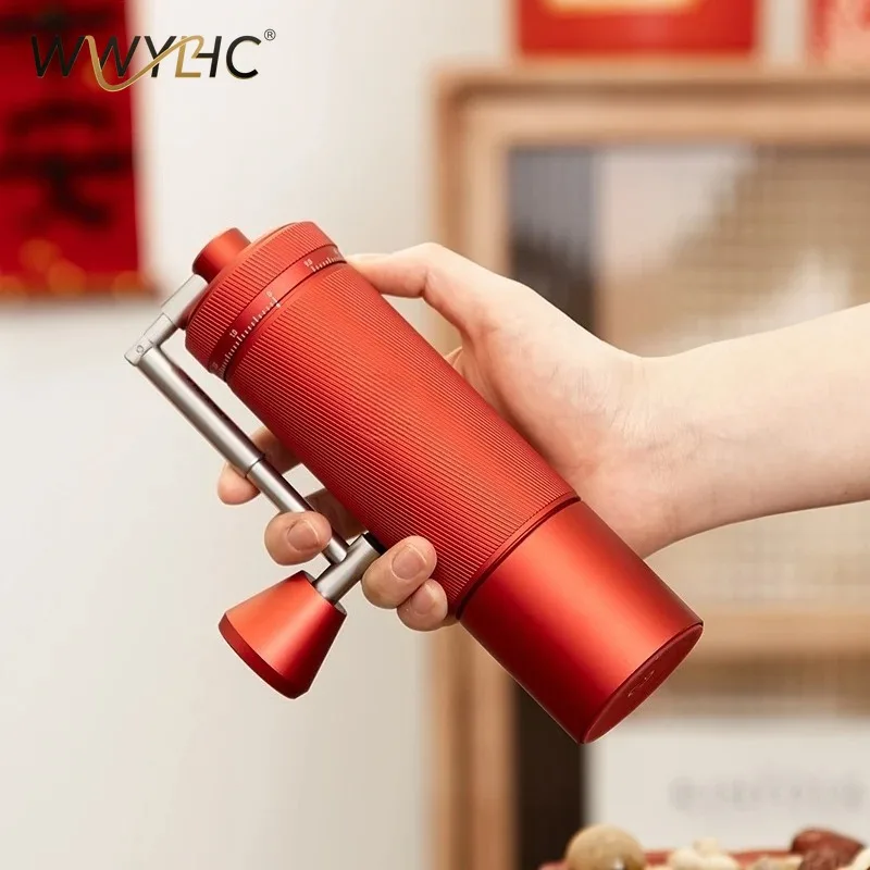 

Suitable for S3 Manual Coffee Grinder with All Metal Body and S2C Burrs in Chinese Red