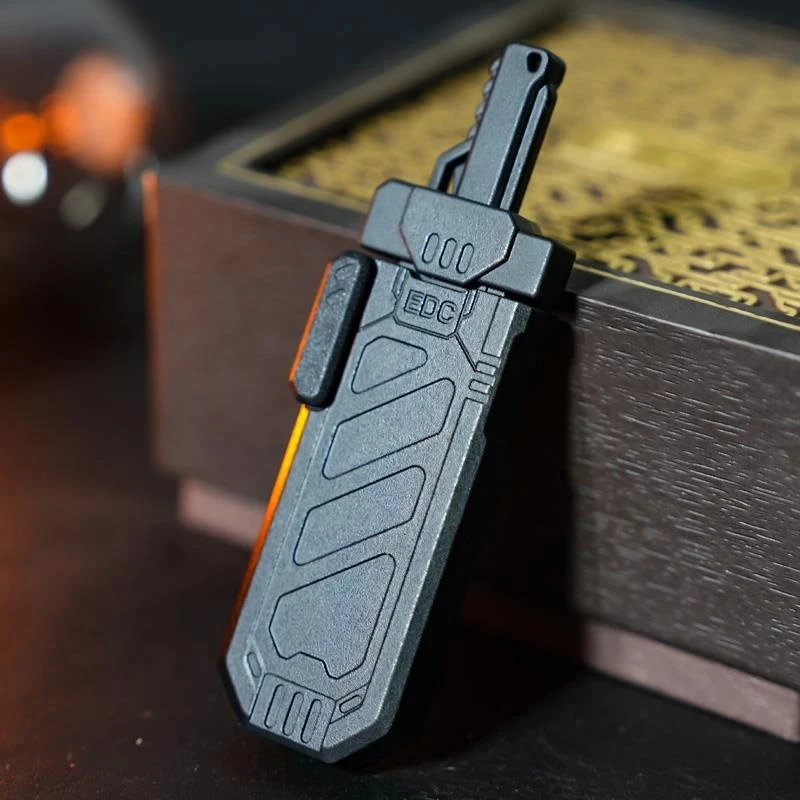 EDC そわそわ-金属製の剣の鞘,磁気射撃,カードを押す,減圧,不安,ストレス 玩具　おもちゃ　サイバー風金属製剣型おもちゃ　限定品 その他