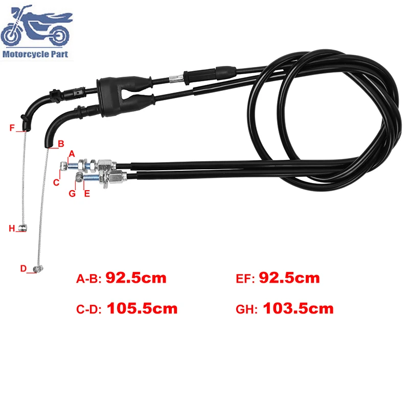 

Motorcycle Accessories Throttle Oil Cable Line Wire For HONDA CRF450 CRF450R CRF450RX Throttle Line 17910-MKE-A01 17910-MKE-A71