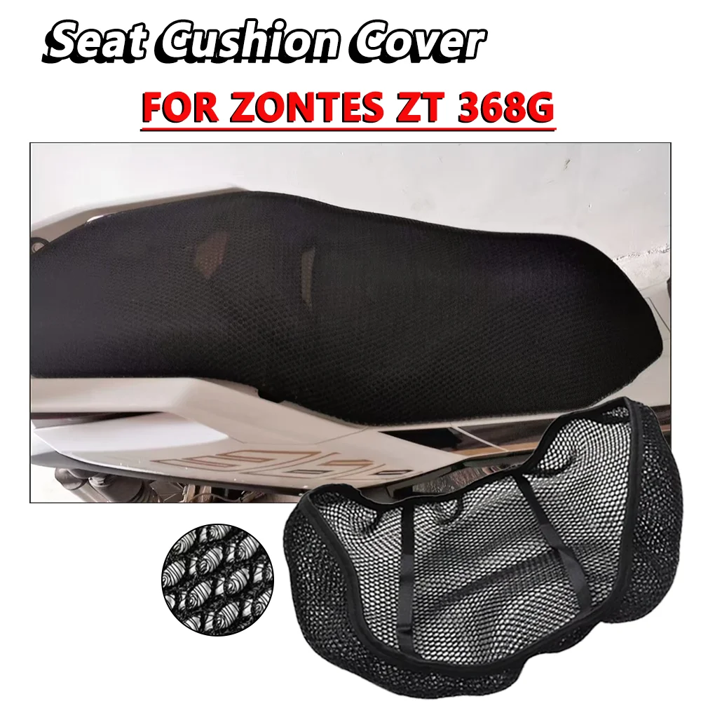 

FOR Zontes ZT 368G ZT368G Mesh Motorcycle Seat Cover Breathable Seat Pad Anti-slip Mesh Design UV Protection