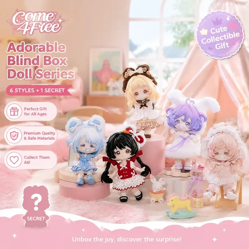 In Stock Come4free Milk Cake Dream Puff Blind Box Series 12 Minute Mobile Doll Dress Up Bjd Doll Ornament Gift view 2