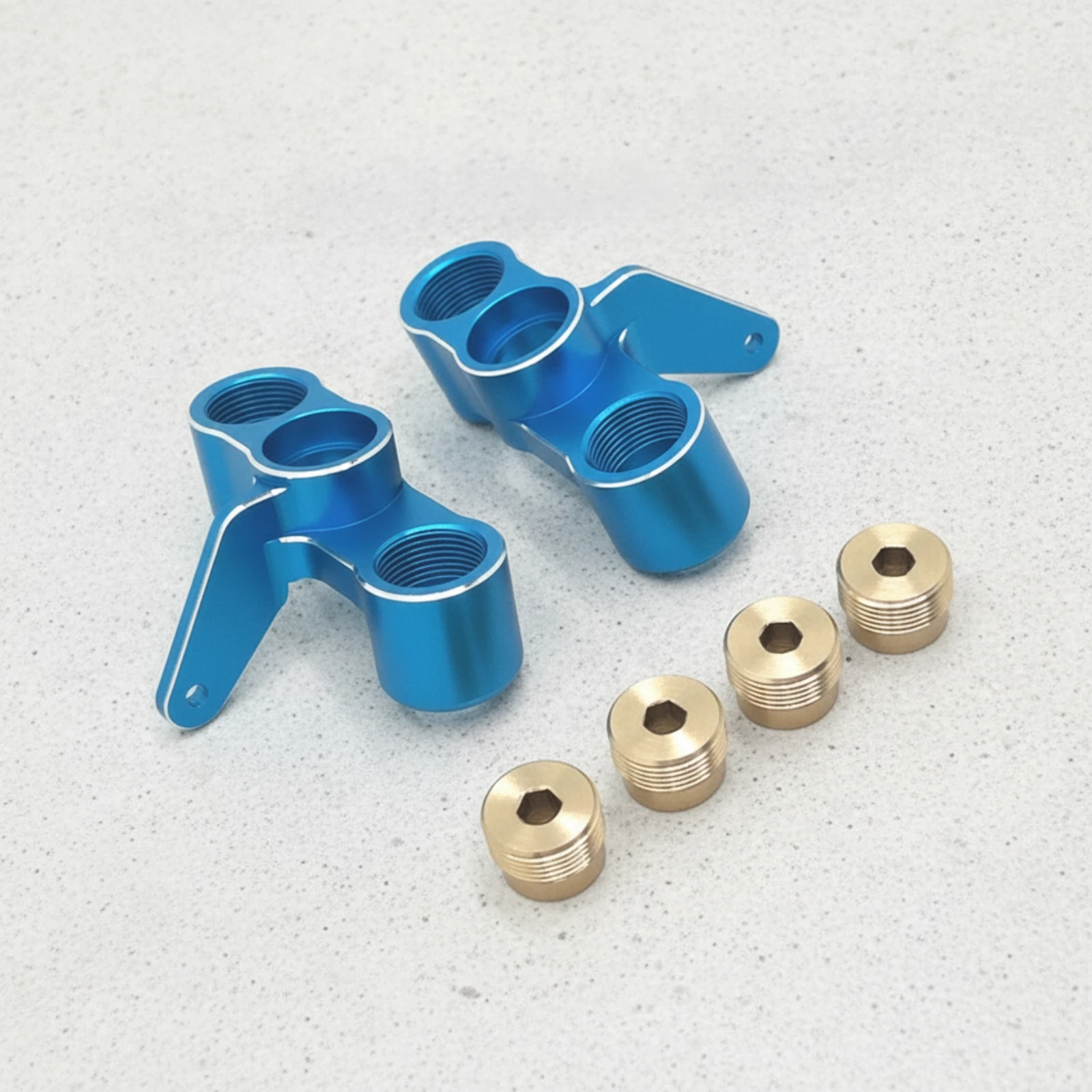2 Pieces Steering Cups Aluminum Steering Knuckles Parts Lightweight Strong for RC Builders