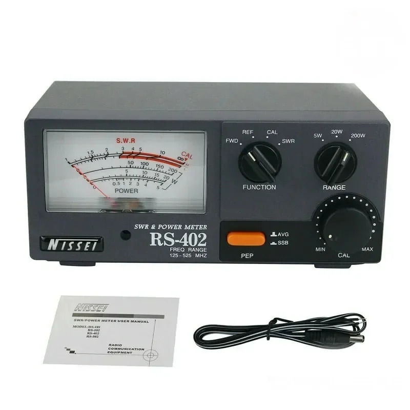 

Измеритель мощности и КСВ NISSEI RS-402 (RS402) 125-525 МГц, 200 Вт, для радиостанций HF/VHF/UHF