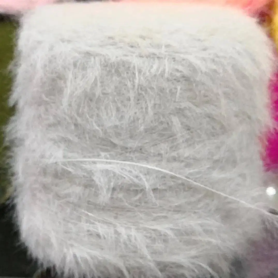 غزل طويل 1 كجم صوف المنك الشعر الناعم للحياكة أكياس الكروشيه سترة وشاح قبعة شال لتقوم بها بنفسك مريحة رقيق دافئ الموضوع #3