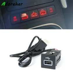 Adaptador de entrada USB para coche, Cable de interfaz para VW Golf 5, mk5, Jetta, EOS, Scirocco