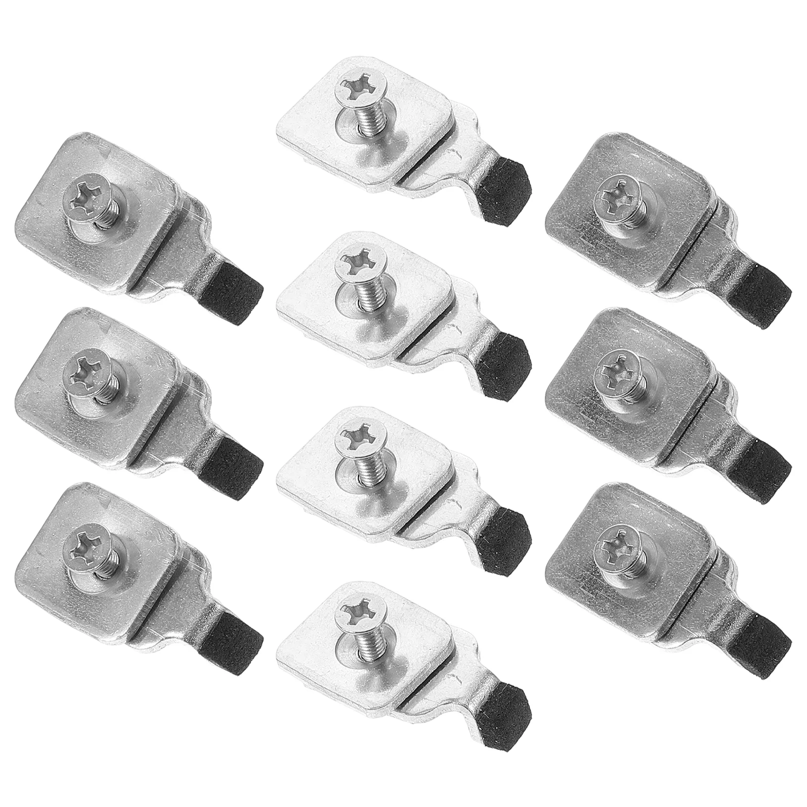 10 Pcs Curtain Track Lock Curtains Rods Stop Replacement Rail Stopper Iron Limit Block Tracks End Stoppers Flexible