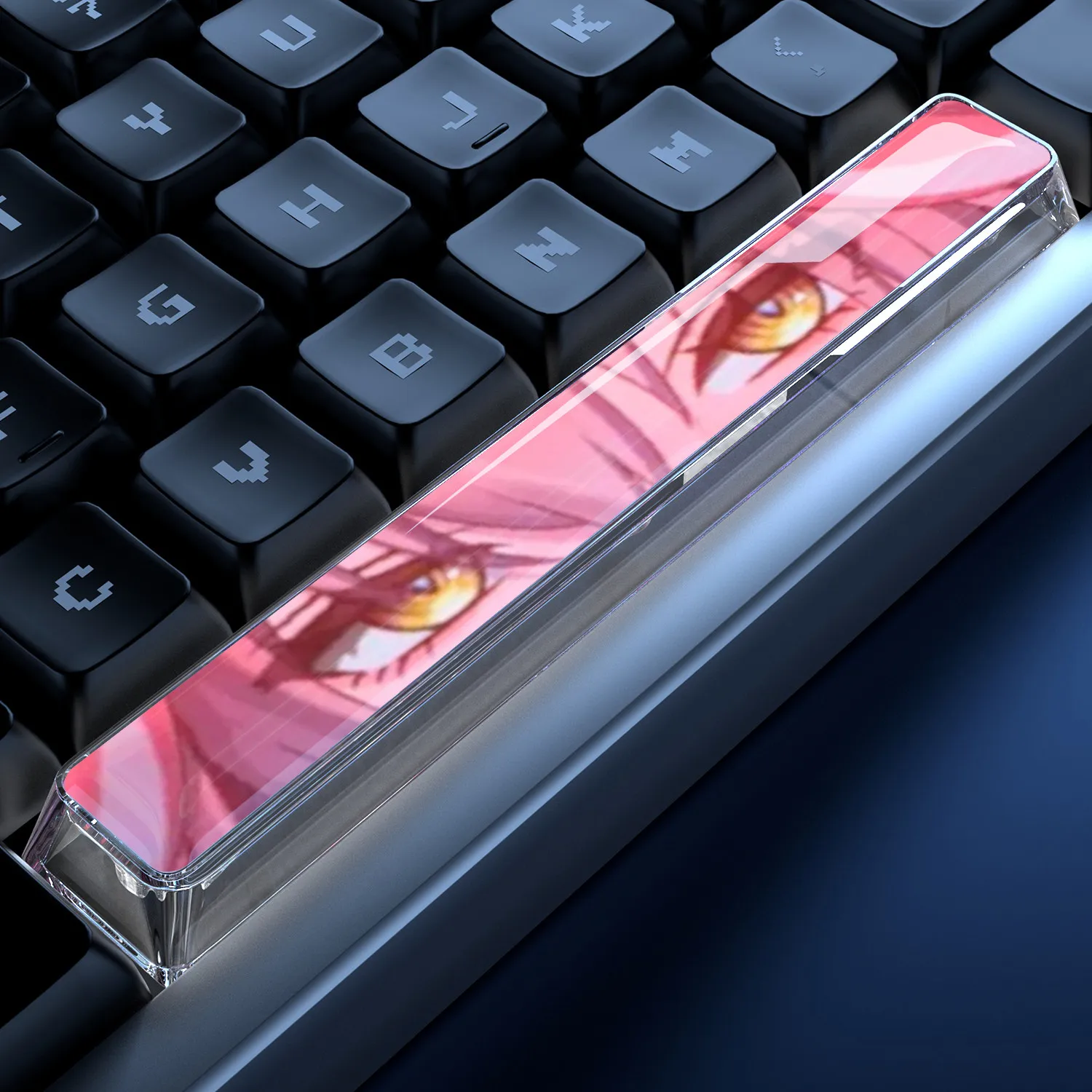 

Механические клавиши для клавиатуры DIY Wuthering Waves Jinhsi, перекрестно-осевые механические клавиши для ПК, персонализированные кейкапы, подарочные игрушки