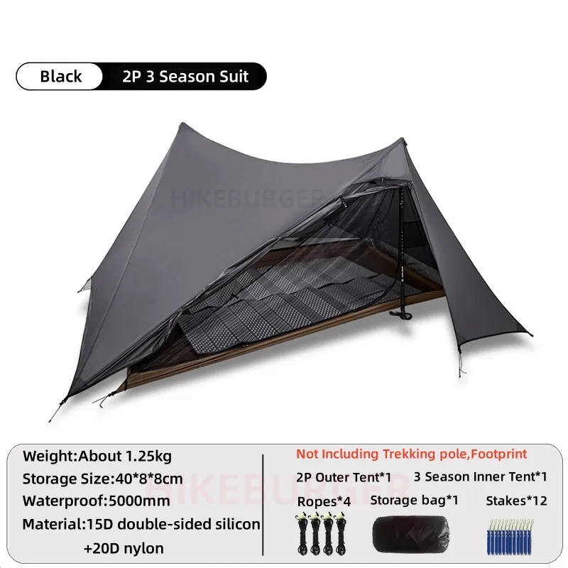 ASTA GEAR 雲山1 Yunshan1 ダブルウォール ASTA GEAR 雲山1 二層テント – 超軽量シリコンコーティングシングル