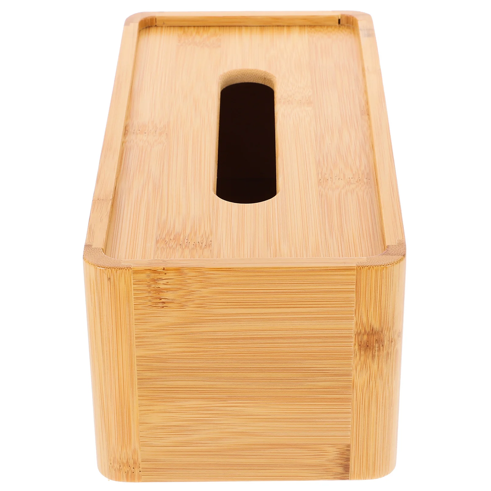 

1 pc Bamboo Tissue Box Thickened For Home Hotel Bar Cafe Living Room Bathroom Car Use Tissue Storage Organizer Case