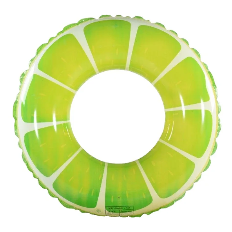 Watermelon Swim Ring Inflatable Float Backyard Pool Float Circle For Adult Children Summer Water Sports Outdoor Game